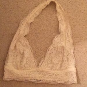White lace bralette